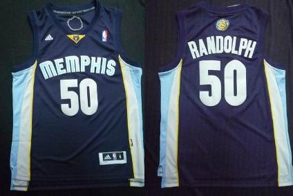 Memphis Grizzlies 50 Zach Randolph Blue Revolution 30 Swingman NBA Jersey