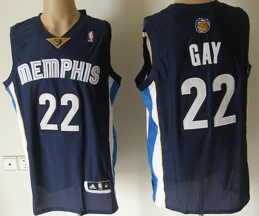 Memphis Grizzlies 22 GAY Blue Revolution 30 NBA Jerseys