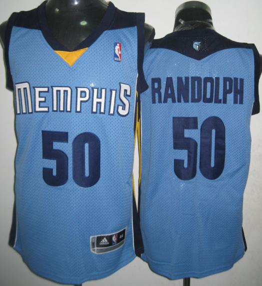 Memphis Grizzlies 50 Zach Randolph Light Blue Jersey