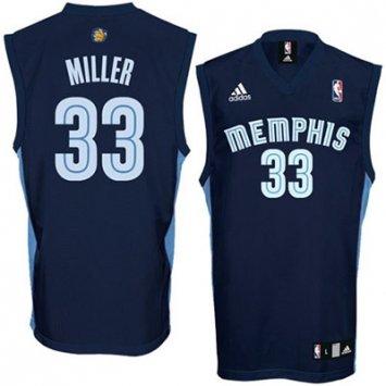 Memphis Grizzlies 33 Mike Miller Navy Blue Jersey