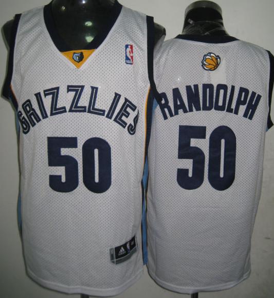 Memphis Grizzlies 50 Zach Randolph White Jersey