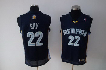 Memphis Grizzlies 22 GAY blue SWINGMAN jerseys Cheap