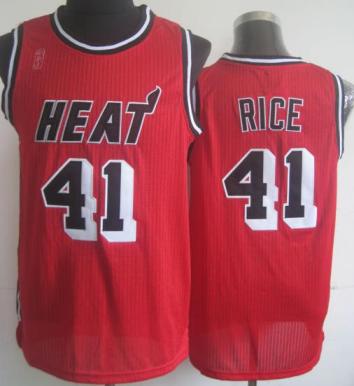 Miami Heat 41 Glen Rice Red Hardwood Classics Revolution 30 NBA Jerseys Cheap