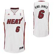 Miami Heat 6 LeBron James King James Nickname White Swingman NBA Jerseys Cheap