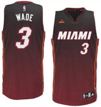Miami Heat 3 Dwyane Wade Red Drift Fashion NBA Jersey Cheap