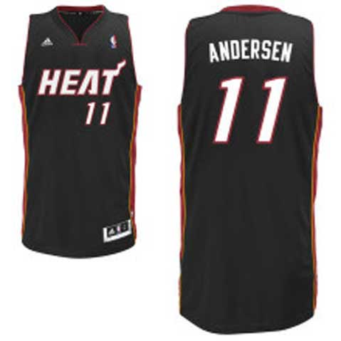 Miami Heat 11 Chris Andersen Black Revolution 30 Swingman NBA Jerseys Cheap