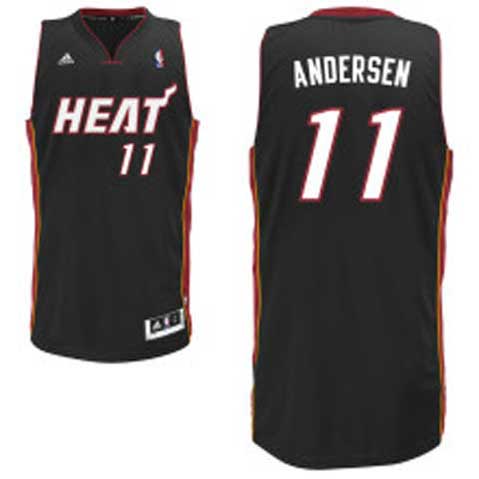 Miami Heat 11 Chris Andersen Black Revolution 30 Swingman NBA Jerseys
