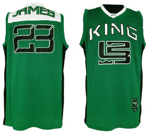 Nike Miami Heat 23 Lebron King James Sewn Green Basketball Jersey Nike Miami Heat 23 Lebron King James Sewn Green Basketball Jersey