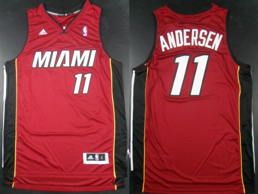 Miami Heat 11 Chris Andersen Red Revolution 30 Swingman NBA Jerseys Cheap