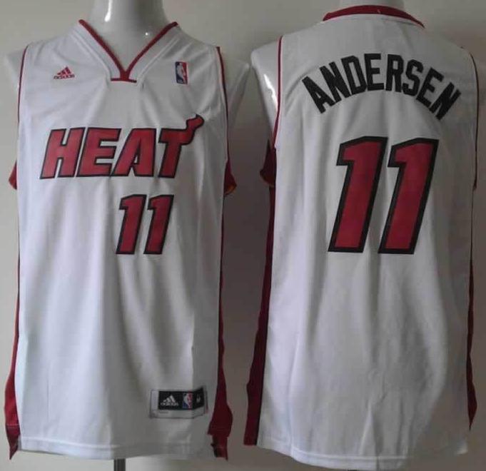 Miami Heat 11 Chris Andersen White Revolution 30 Swingman NBA Jerseys Cheap