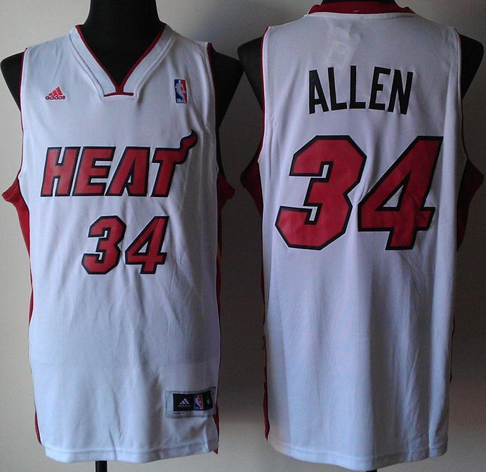 Miami Heat 34 Ray Allen White Revolution 30 Swingman NBA Jerseys