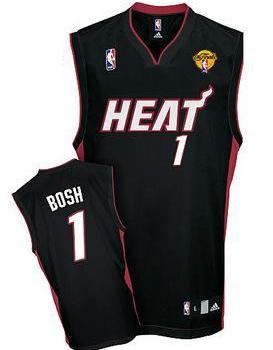 Miami Heat 1 Chris Bosh Black Revolution 30 Swingman NBA Jerseys With 2013 Finals Patch Cheap