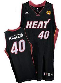 Miami Heat 40 Udonis Haslem Black NBA Jerseys With 2013 Finals Patch Cheap
