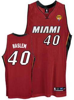 Miami Heat 40 Udonis Haslem Red NBA Jerseys With 2013 Finals Patch Cheap
