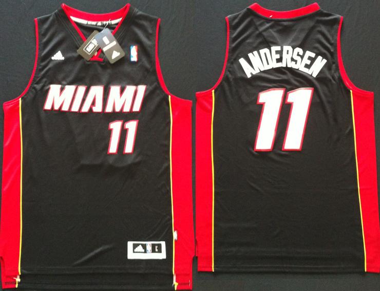 Miami Heat 11 Chris Andersen Black NBA Jerseys Cheap