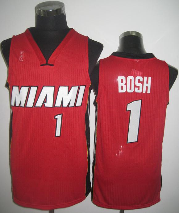 Miami Heat 1 Chris Bosh Red Revolution 30 NBA Jerseys Cheap