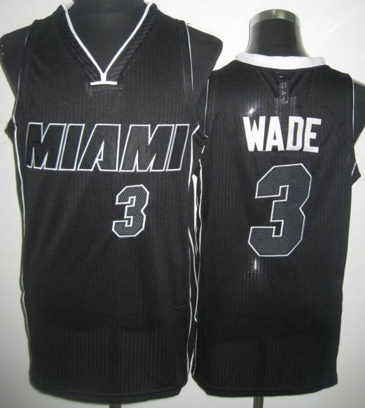 Miami Heat 3 Dwyane Wade Black Revolution 30 NBA Jerseys Cheap