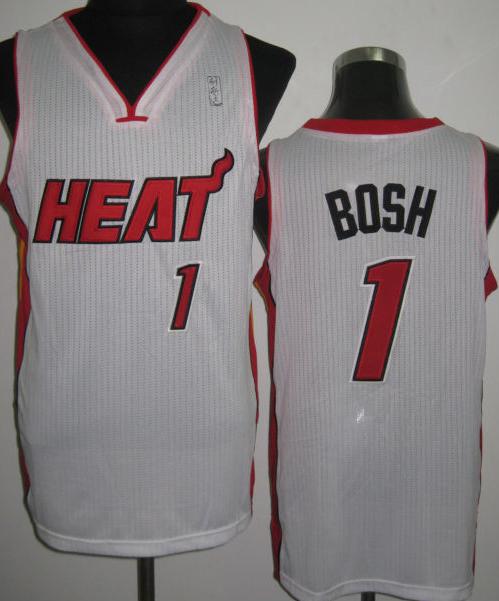 Miami Heat 1 Chris Bosh White Revolution 30 NBA Jerseys Cheap