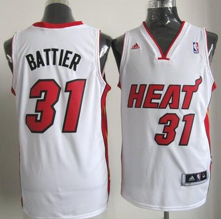 Miami Heat #31 Shane Battier White Revolution 30 Swingman NBA Jerseys Cheap