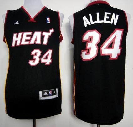 Miami Heat #34 Ray Allen Black Revolution 30 Swingman NBA Jerseys Cheap