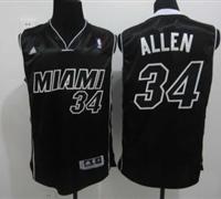 Miami Heat #34 Ray Allen Full Black NBA Jerseys Cheap