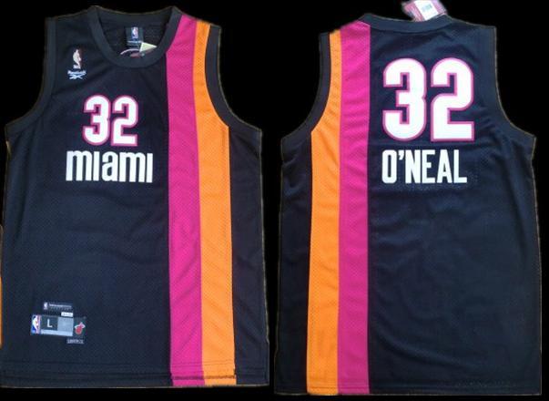 Miami Floridians 32 Shaquille O'Neal Black ABA Hardwood Classic Swingman Jersey Miami Floridians 32 Shaquille O'Neal Black ABA Hardwood Classic Swingman Jersey