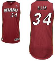 Miami Heat #34 Ray Allen Red NBA Jerseys