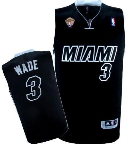 Miami Heat 3 Dwyane Wade Black With White Shadow 2012 Fianls NBA Jerseys Cheap