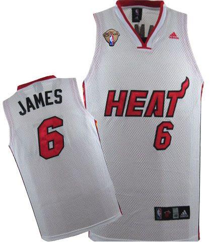 Miami Heat 6 LeBron James White Mesh 2012 Fianls NBA Jerseys Cheap
