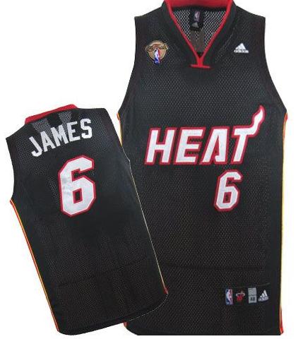 Miami Heat 6 LeBron James Black Mesh 2012 Fianls NBA Jerseys Cheap