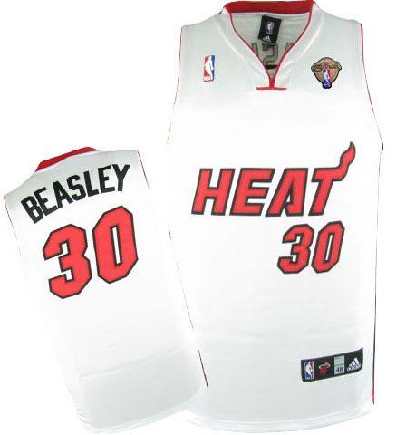 Miami Heat 30 Michael Beasley White 2012 Fianls NBA Jerseys Cheap