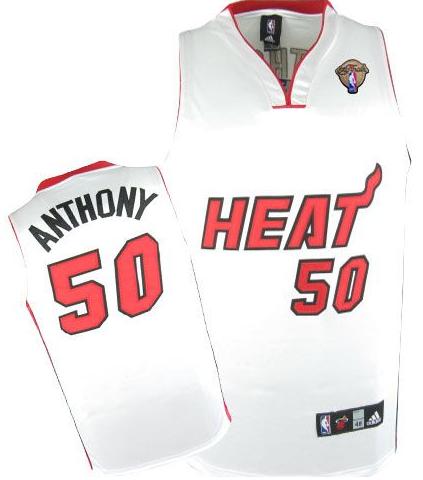 Miami Heat 50 Joel Anthony White 2012 Fianls NBA Jerseys Cheap