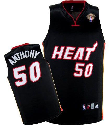 Miami Heat 50 Joel Anthony Black 2012 Fianls NBA Jerseys Cheap