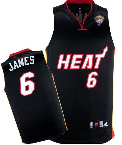 Miami Heat 6 LeBron James Black 2012 Fianls NBA Jerseys Cheap