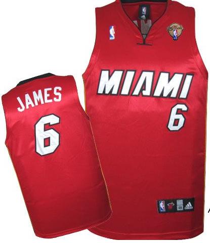 Miami Heat 6 LeBron James Red 2012 Fianls NBA Jerseys Cheap