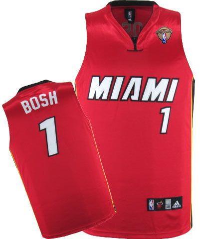 Miami Heat 1 Chris Bosh Red 2012 Fianls NBA Jerseys Cheap