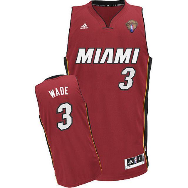 Miami Heat 3 Dwyane Wade Red 2012 Fianls Revolution 30 Swingman NBA Jerseys Cheap
