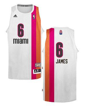 Miami Floridians 6 LeBron James ABA Hardwood Classic Swingman Jersey