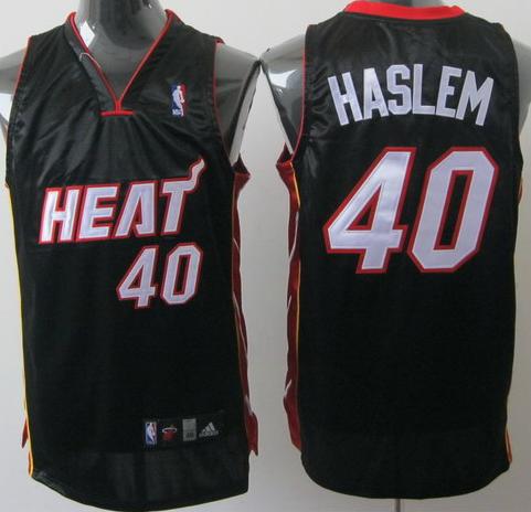 Miami Heat 40 Udonis Haslem Black NBA Jerseys Cheap