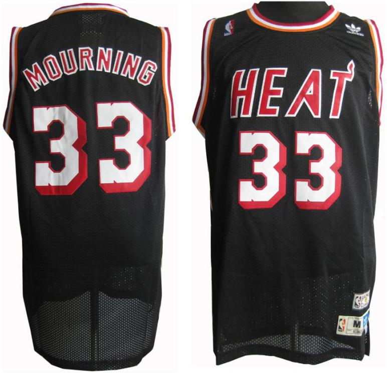 Miami Heat 33 Alonzo Mourning Soul Swingman Black Jersey Cheap