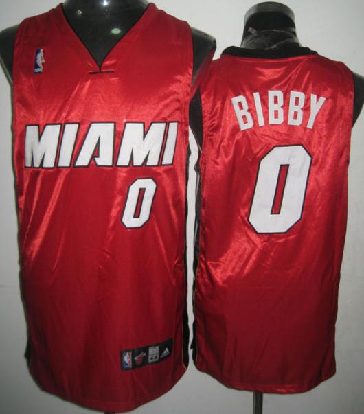 Miami Heat 0 Bibby Red Jersey Cheap