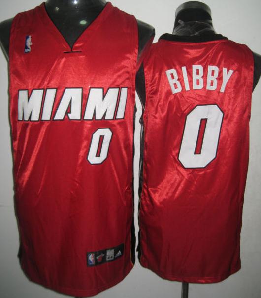 Miami Heat 0 Bibby Red Jersey