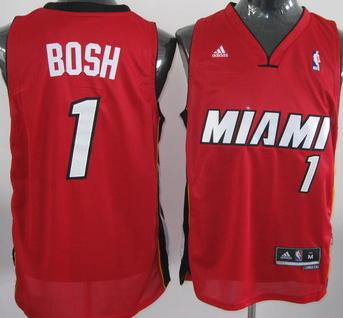 Revolution 30 Miami Heat 1 Chris Bosh Red Swingman Jersey Cheap