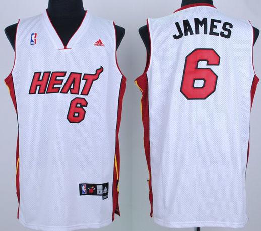 Miami Heat 6 James White Mesh Swingman Jersey Cheap
