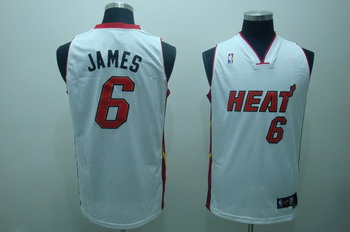 Miami Heat 6 James White Swingman Jerseys