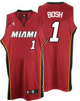 Miami Heat 1 Chris Bosh Red Jerseys Cheap