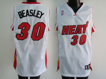 Miami Heat 30 BEASLEY white gridding jerseys