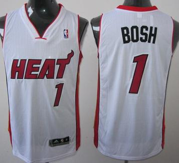 Revolution 30 Miami Heat 1 Chris Bosh White Jersey Cheap