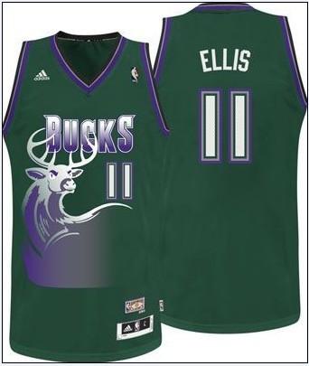 Milwaukee Bucks 11 Monta Ellis Green Hardwood Classics Revolution 30 Swingman NBA Jerseys Cheap