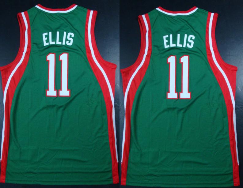 Milwaukee Bucks 11 Monta Ellis Green Revolution 30 Swingman NBA Jersey Cheap
